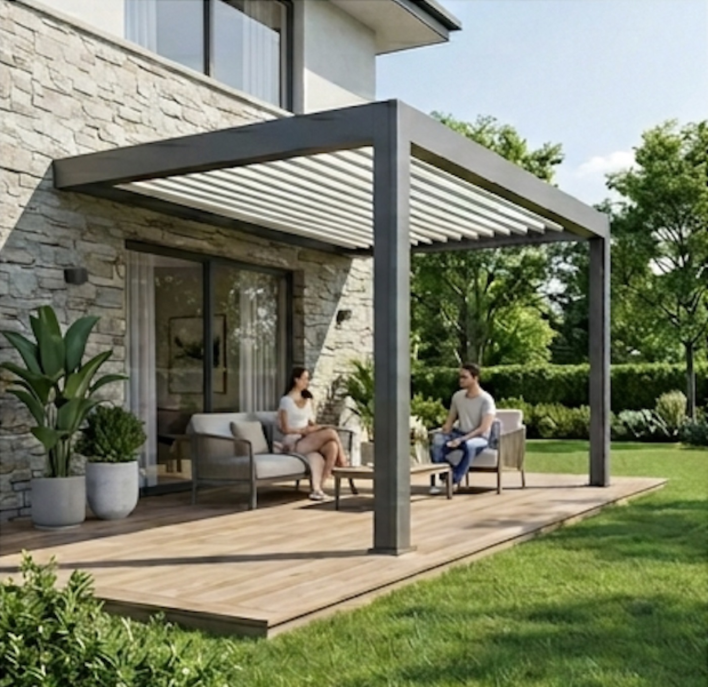 Pergola bioclimatica su misura Solten